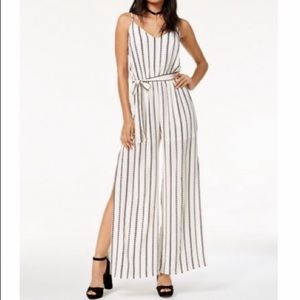One Clothing LA Nordstrom Striped Tie Waist Jumpsuit Size S